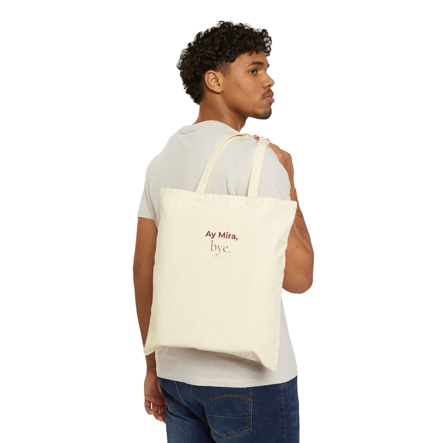 Ay Mira, bye. Canvas Tote Bag – Minimalist Cotton Market & Everyday Shopper